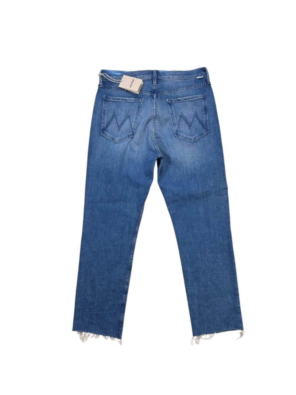 Mother The Tomcat Ankle Fray 33 Raw Hem Jean Denim Stretch Designer Casual - Picture 3 of 7